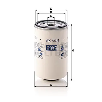 Filtre à carburant MANN-FILTER