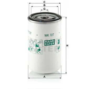 Filtre à carburant MANN-FILTER