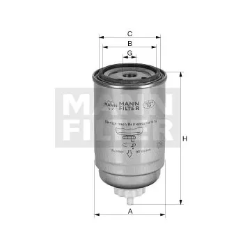 Filtre à carburant MANN-FILTER