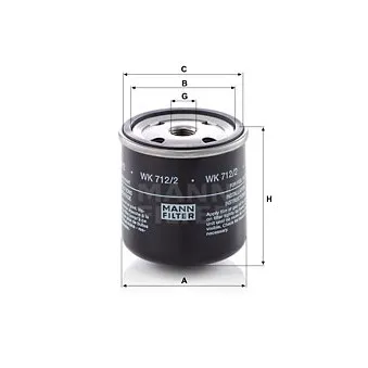 Filtre à carburant MANN-FILTER