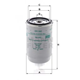 Filtre à carburant MANN-FILTER