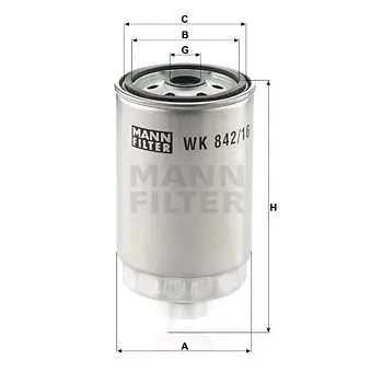 Filtre à carburant MANN-FILTER