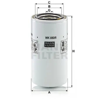 Filtre à carburant MANN-FILTER