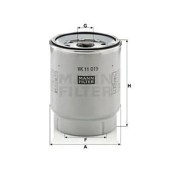 Filtre à carburant MANN-FILTER