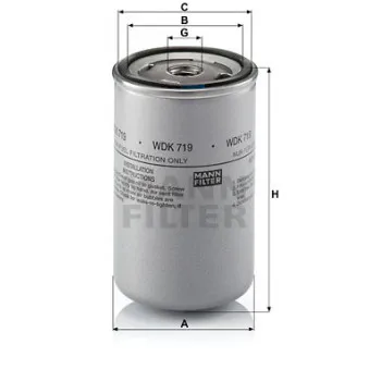 Filtre à carburant MANN-FILTER