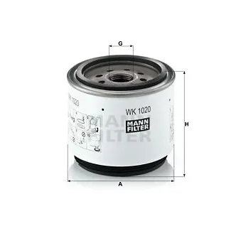 Filtre à carburant MANN-FILTER