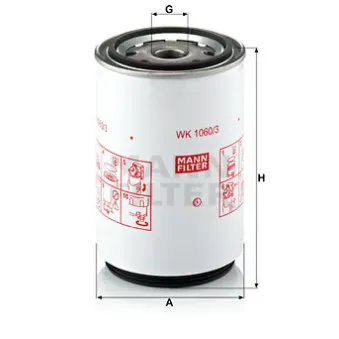 Filtre à carburant MANN-FILTER