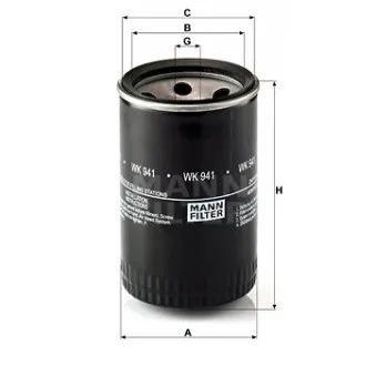 Filtre à carburant MANN-FILTER