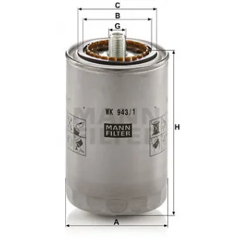 Filtre à carburant MANN-FILTER