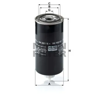 Filtre à carburant MANN-FILTER