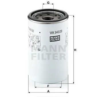 Filtre à carburant MANN-FILTER