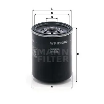Filtre à huile MANN-FILTER