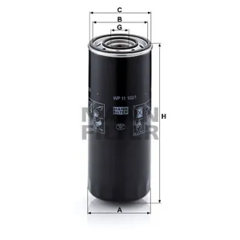 Filtre à huile MANN-FILTER