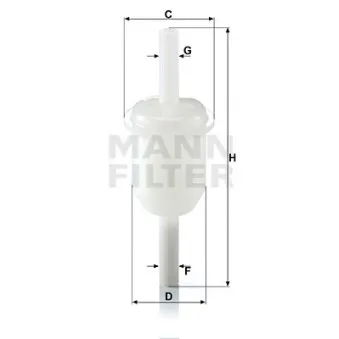 Filtre à carburant MANN-FILTER