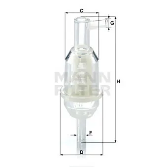 Filtre à carburant MANN-FILTER