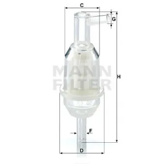 Filtre à carburant MANN-FILTER