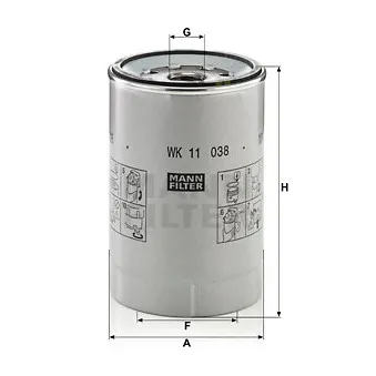 Filtre à carburant MANN-FILTER