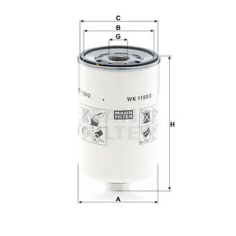 Filtre à carburant MANN-FILTER