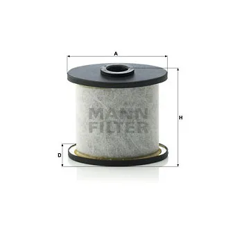 Filtre, ventilation du carter-moteur MANN-FILTER