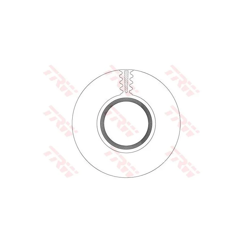 Jeu de 2 disques de frein avant TRW DF5051S