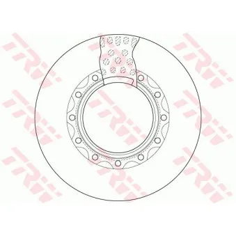 Jeu de 2 disques de frein avant TRW DF5026S