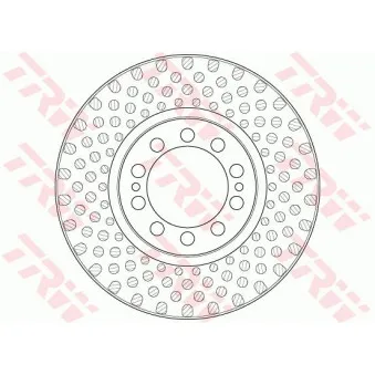 Jeu de 2 disques de frein avant TRW DF5025S