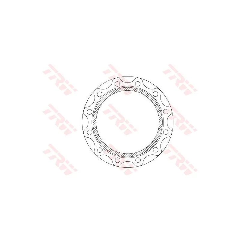 Jeu de 2 disques de frein arrière TRW DF5034S