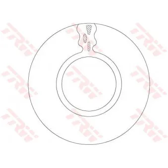 Jeu de 2 disques de frein arrière TRW