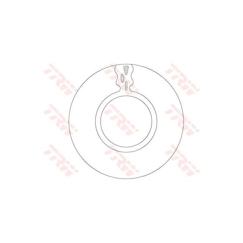 Jeu de 2 disques de frein arrière TRW DF5084S