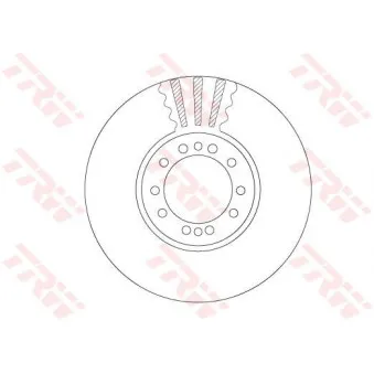 Jeu de 2 disques de frein avant TRW