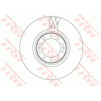 Jeu de 2 disques de frein avant TRW