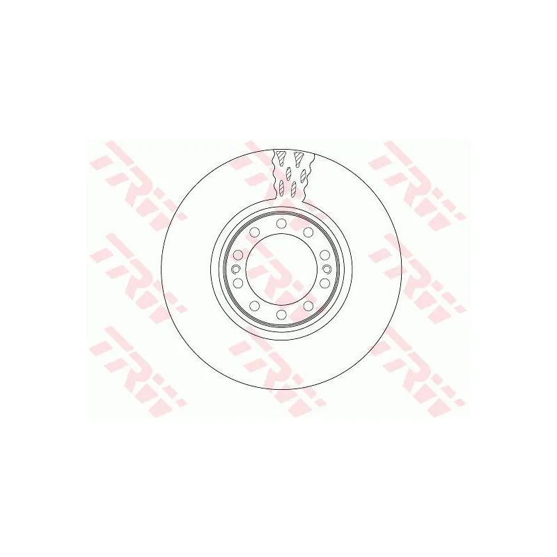 Jeu de 2 disques de frein avant TRW DF5087S