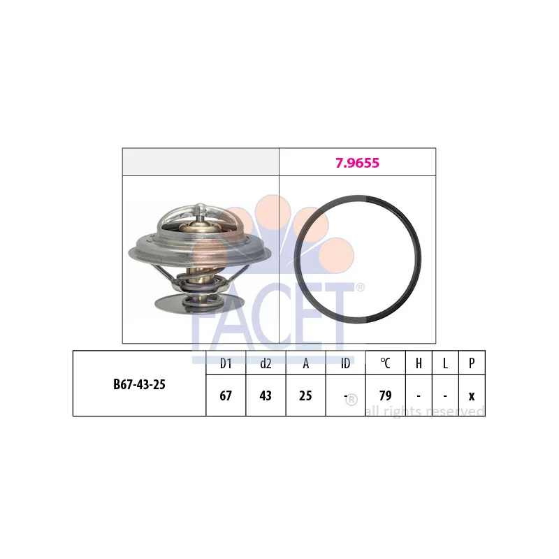Thermostat d'eau FACET 7.8983