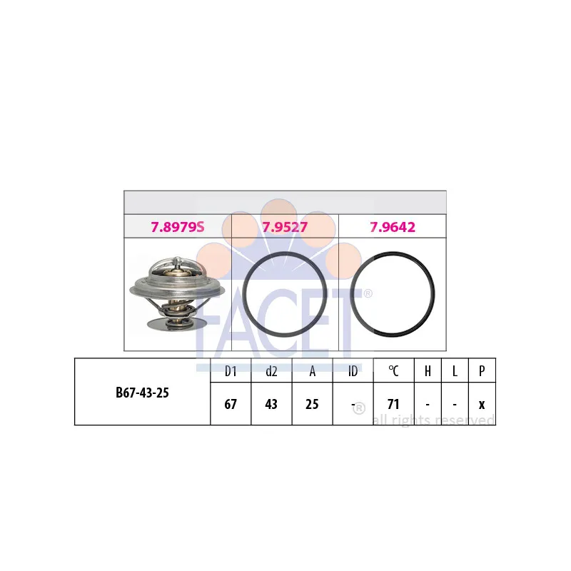 Thermostat d'eau FACET 7.8979