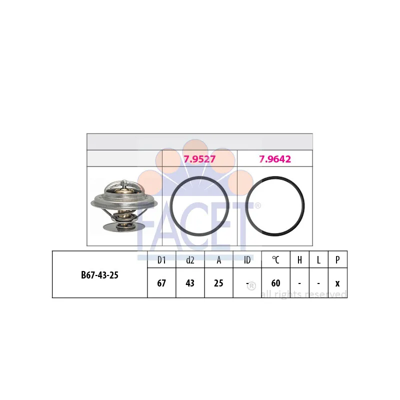Thermostat d'eau FACET 7.8981