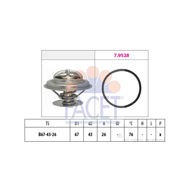 Thermostat d'eau FACET 7.7996