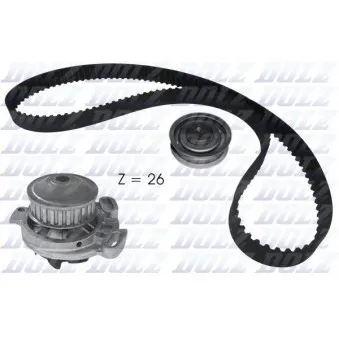 Pompe à eau + kit de courroie de distribution DOLZ