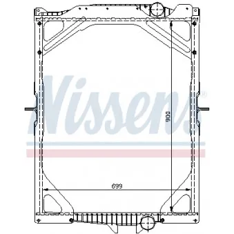 Radiateur, refroidissement du moteur NISSENS
