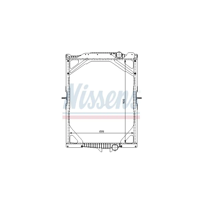 Radiateur, refroidissement du moteur NISSENS 65463A