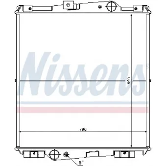 Radiateur, refroidissement du moteur NISSENS