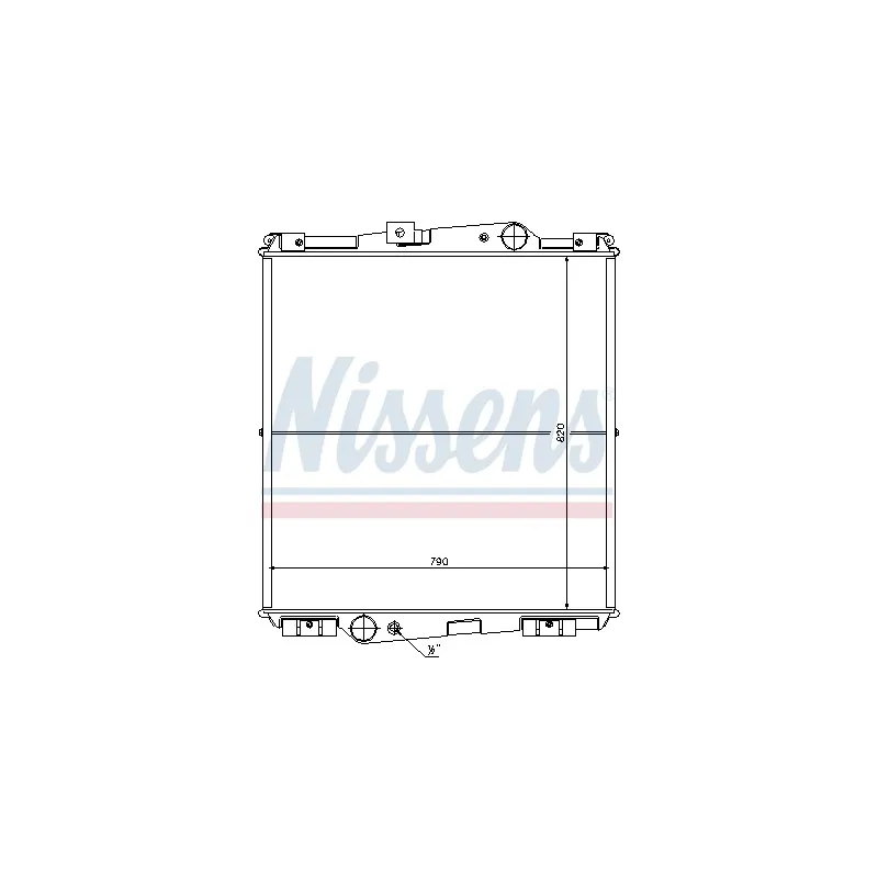Radiateur, refroidissement du moteur NISSENS 65464