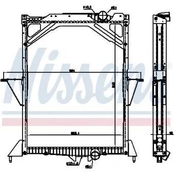 Radiateur, refroidissement du moteur NISSENS