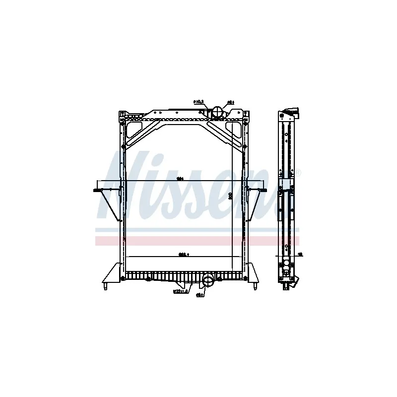 Radiateur, refroidissement du moteur NISSENS 65466A
