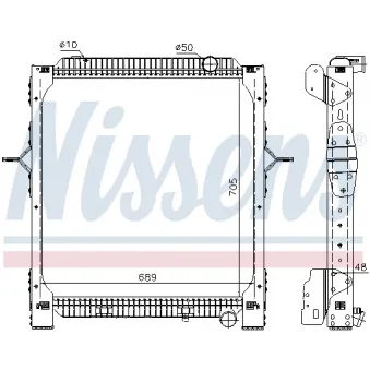 Radiateur, refroidissement du moteur NISSENS