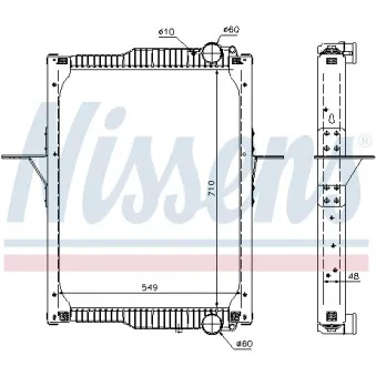 Radiateur, refroidissement du moteur NISSENS