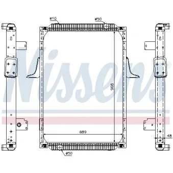 Radiateur, refroidissement du moteur NISSENS