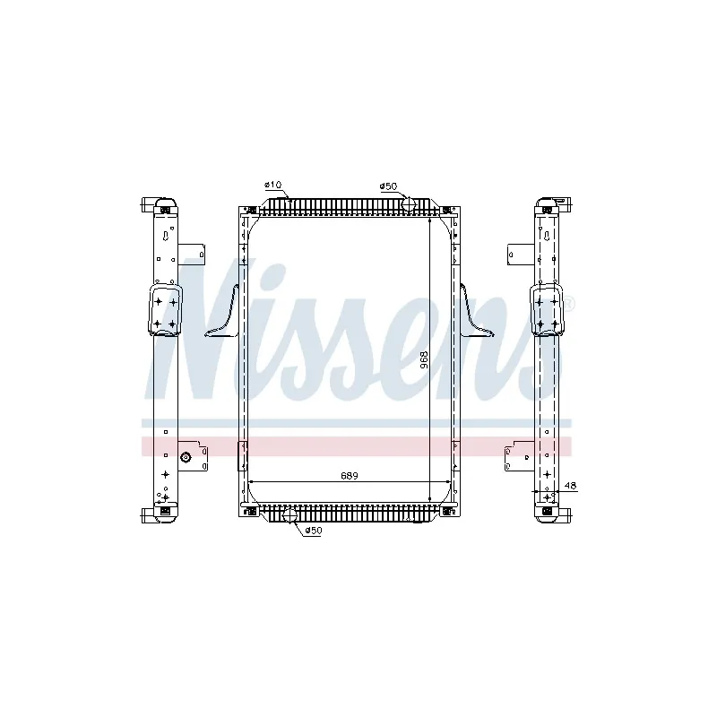 Radiateur, refroidissement du moteur NISSENS 67244A
