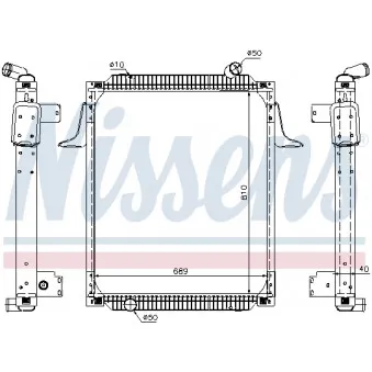 Radiateur, refroidissement du moteur NISSENS
