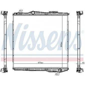 Radiateur, refroidissement du moteur NISSENS