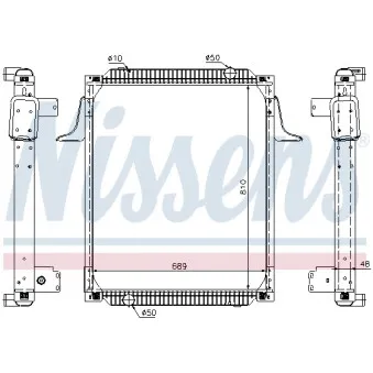 Radiateur, refroidissement du moteur NISSENS